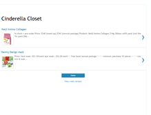 Tablet Screenshot of cinderellacloset.blogspot.com