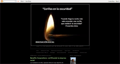 Desktop Screenshot of cerillasenlaoscuridad.blogspot.com