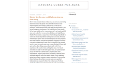 Desktop Screenshot of natural-cures-foracne.blogspot.com