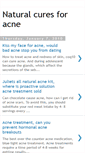 Mobile Screenshot of natural-cures-foracne.blogspot.com