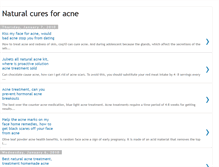 Tablet Screenshot of natural-cures-foracne.blogspot.com