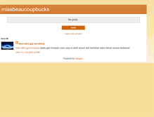 Tablet Screenshot of missbeaucoupbucks.blogspot.com