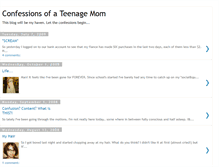 Tablet Screenshot of confessionsteenmom.blogspot.com