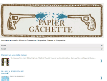 Tablet Screenshot of papiergachette.blogspot.com