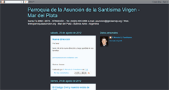 Desktop Screenshot of parroquiaasuncion.blogspot.com