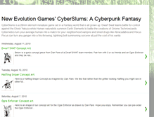 Tablet Screenshot of newevolutiongamescyberslums.blogspot.com