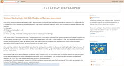 Desktop Screenshot of everydaydeveloper.blogspot.com