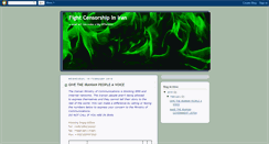 Desktop Screenshot of fightcensorshipiniran.blogspot.com