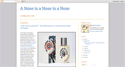 Desktop Screenshot of noseisanose.blogspot.com