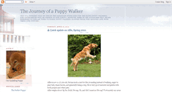 Desktop Screenshot of journeyofapuppywalker.blogspot.com