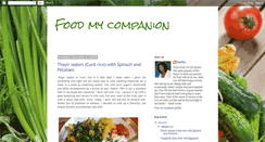 Desktop Screenshot of foodmycompanion.blogspot.com