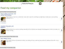 Tablet Screenshot of foodmycompanion.blogspot.com