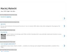 Tablet Screenshot of matecki.blogspot.com