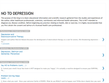 Tablet Screenshot of factsaboutdepression.blogspot.com