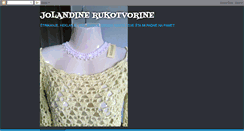 Desktop Screenshot of jolandinerukotvorine.blogspot.com