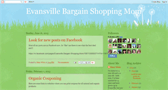 Desktop Screenshot of evansvillebargainshoppingmom.blogspot.com