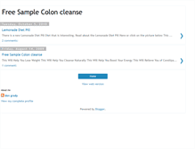 Tablet Screenshot of free-colon-cleanse-sample.blogspot.com