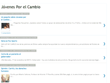 Tablet Screenshot of jovenes-porelcambio.blogspot.com