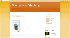 Desktop Screenshot of mysteriousstitching.blogspot.com