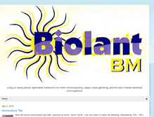 Tablet Screenshot of biolant.blogspot.com