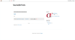 Desktop Screenshot of lauraderives.blogspot.com