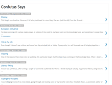 Tablet Screenshot of confutussays.blogspot.com