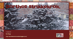 Desktop Screenshot of dorthes-strikkekrok.blogspot.com
