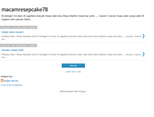 Tablet Screenshot of macamresepcake78.blogspot.com