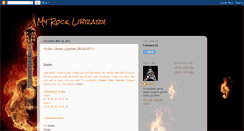 Desktop Screenshot of myrocklibrary.blogspot.com