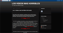 Desktop Screenshot of losvideoshorribles.blogspot.com