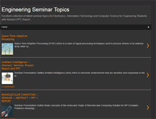 Tablet Screenshot of engineering-seminar-topics.blogspot.com