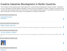 Tablet Screenshot of creativeindustriesinnordiccountries.blogspot.com