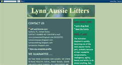 Desktop Screenshot of lynnaussiespups.blogspot.com