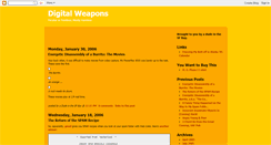 Desktop Screenshot of digitalweapons.blogspot.com