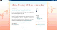 Desktop Screenshot of makemoneyonlineguarantee.blogspot.com