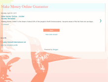 Tablet Screenshot of makemoneyonlineguarantee.blogspot.com