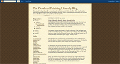 Desktop Screenshot of clevelanddrinkingliberallyblog.blogspot.com