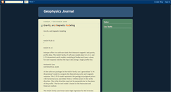 Desktop Screenshot of geophysics-journal.blogspot.com