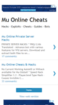 Mobile Screenshot of mu-online-cheats.blogspot.com