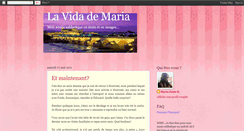 Desktop Screenshot of lavidademaria2010.blogspot.com