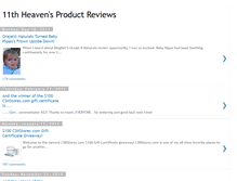 Tablet Screenshot of 11thheavensreviews.blogspot.com