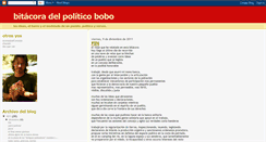 Desktop Screenshot of bitacoradelpoliticobobo.blogspot.com