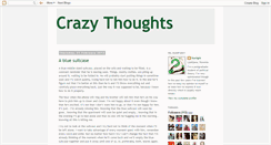 Desktop Screenshot of crazythaughts.blogspot.com