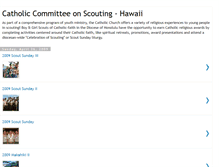 Tablet Screenshot of catholicscoutshawaii.blogspot.com