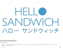 Tablet Screenshot of hellosandwich.blogspot.com