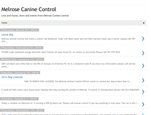 Tablet Screenshot of melrosecaninecontrolofficer.blogspot.com