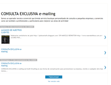 Tablet Screenshot of consultaexclusiva.blogspot.com