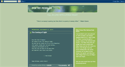 Desktop Screenshot of poetrypeddler.blogspot.com