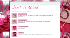 Desktop Screenshot of chicshoereview.blogspot.com