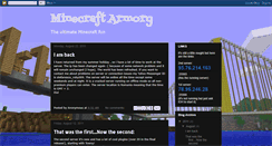 Desktop Screenshot of minecraftarmory.blogspot.com